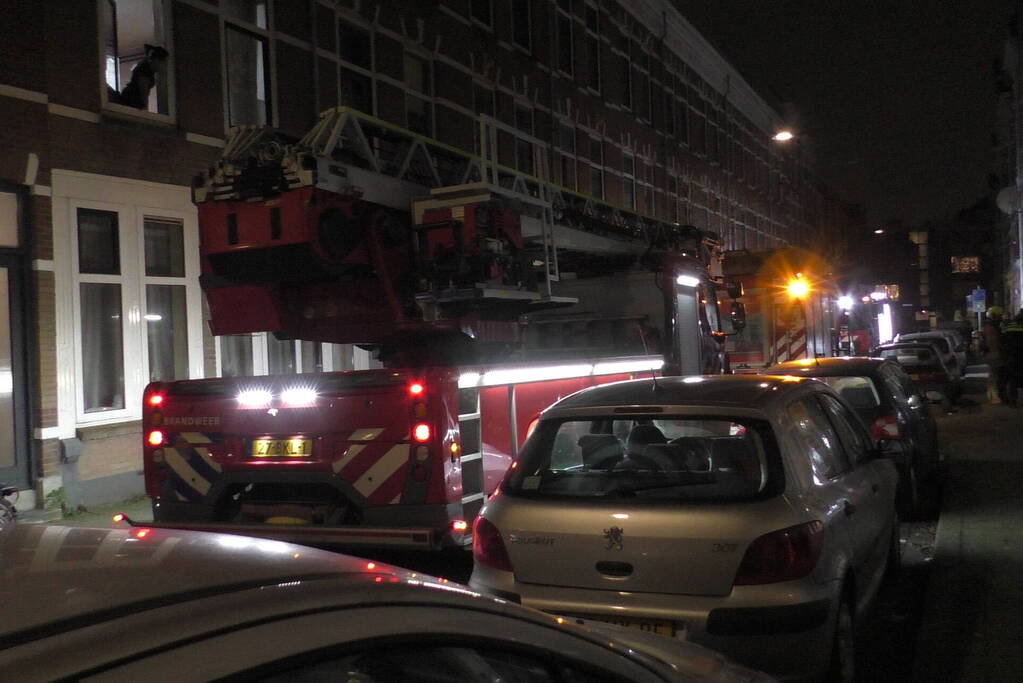 Rookontwikkeling in woning door vergeten pan op vuur