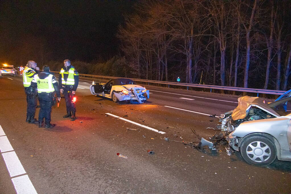 Twee gewonden bij ongeval op snelweg