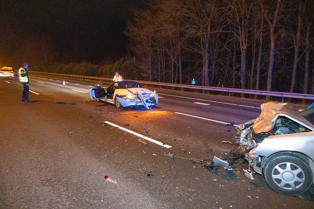 Twee gewonden bij ongeval op snelweg