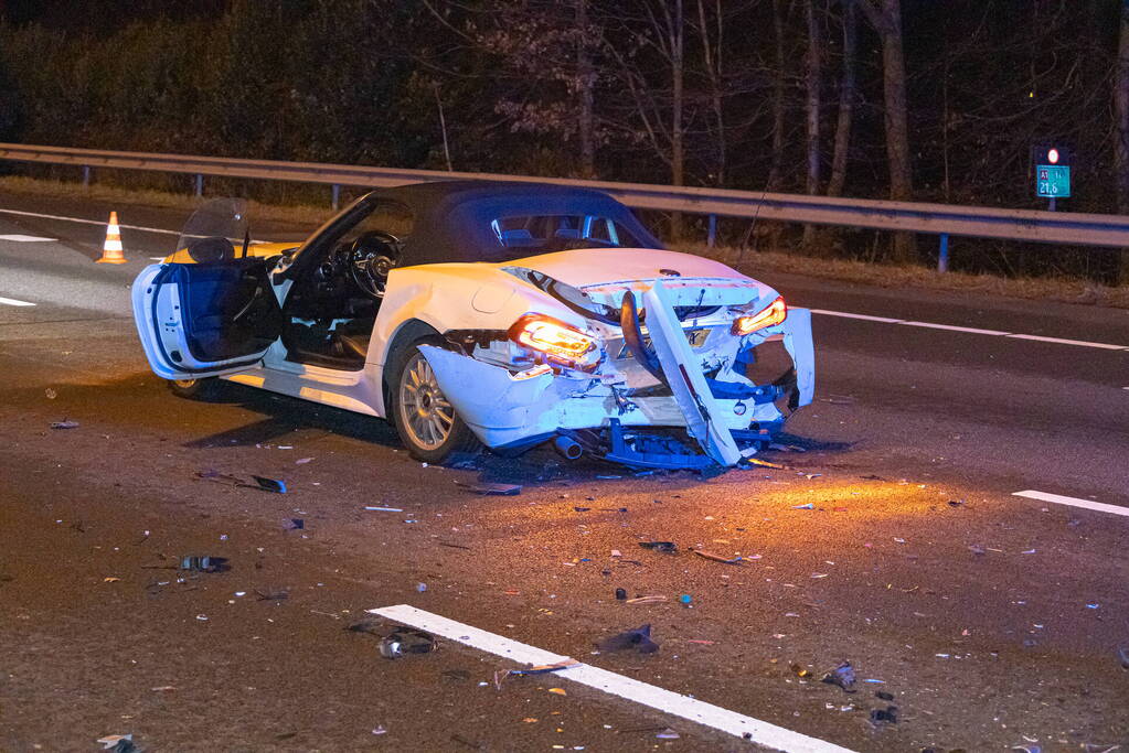 Twee gewonden bij ongeval op snelweg
