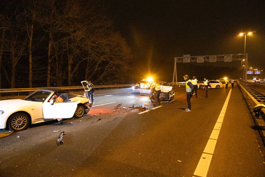 Twee gewonden bij ongeval op snelweg