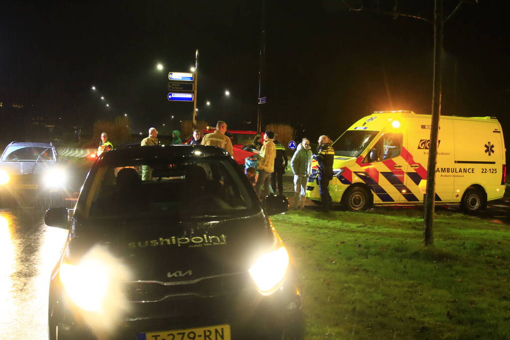 Fietser gewond bij aanrijding met bezorger