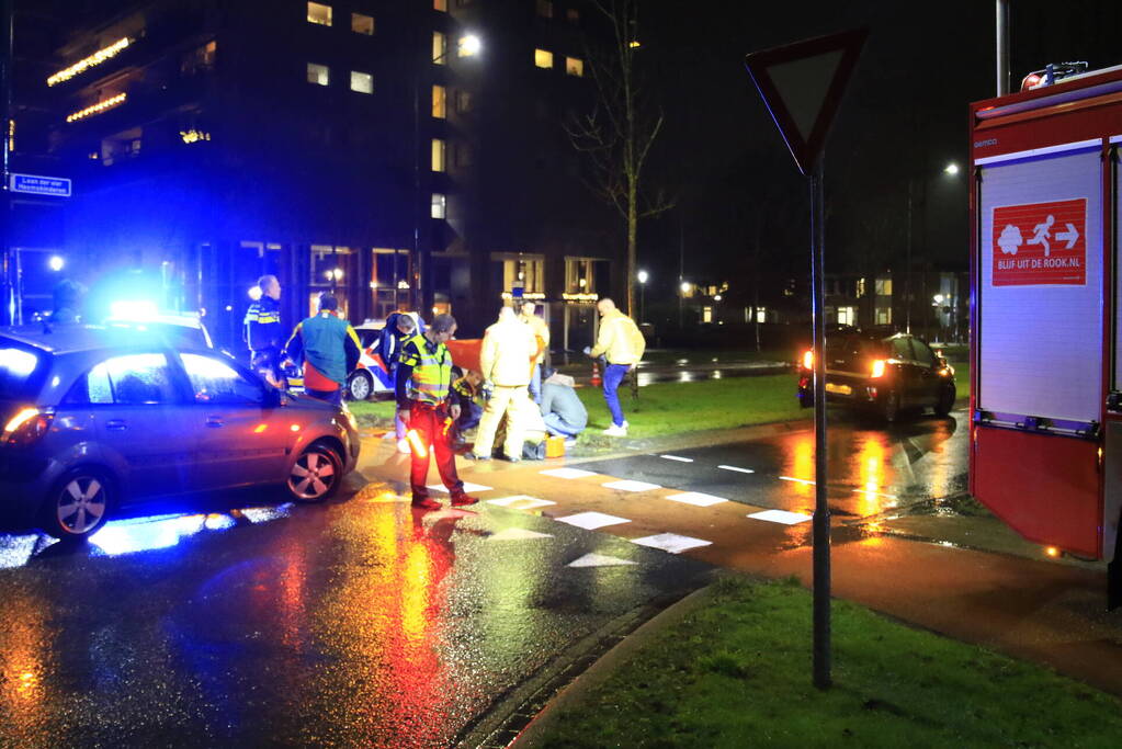Fietser gewond bij aanrijding met bezorger