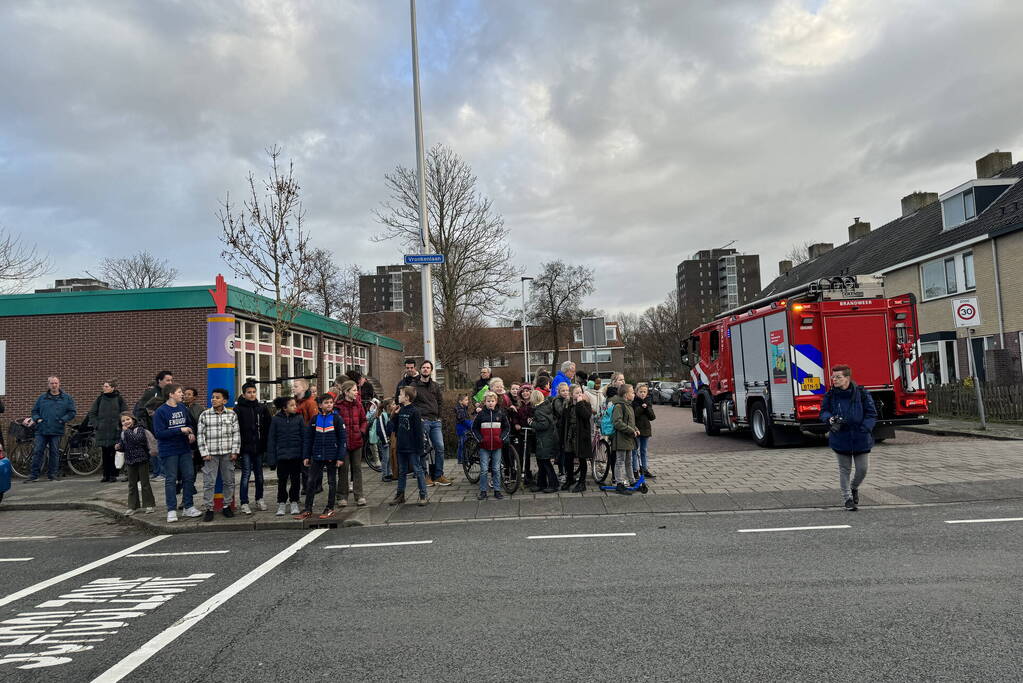 Schoorsteenbrand trekt veel bekijks