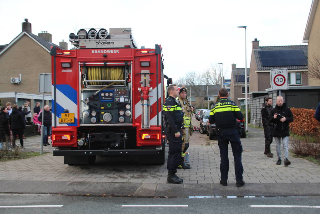 Schoorsteenbrand trekt veel bekijks