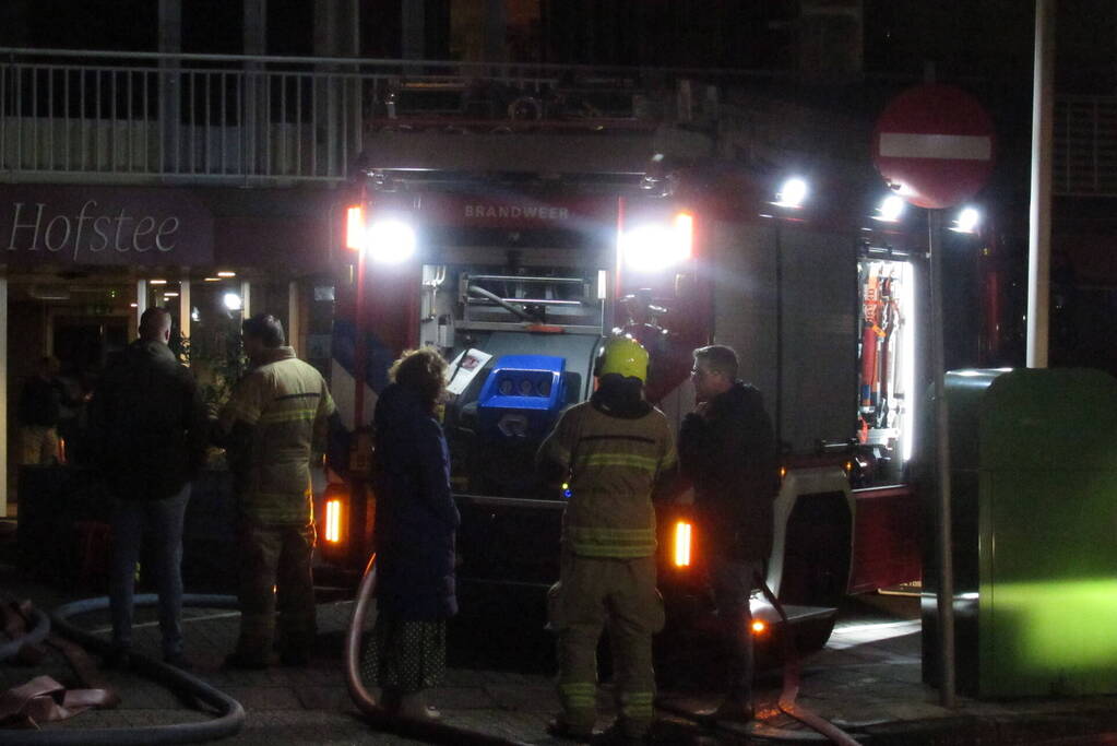 Flatbrand snel onder controle