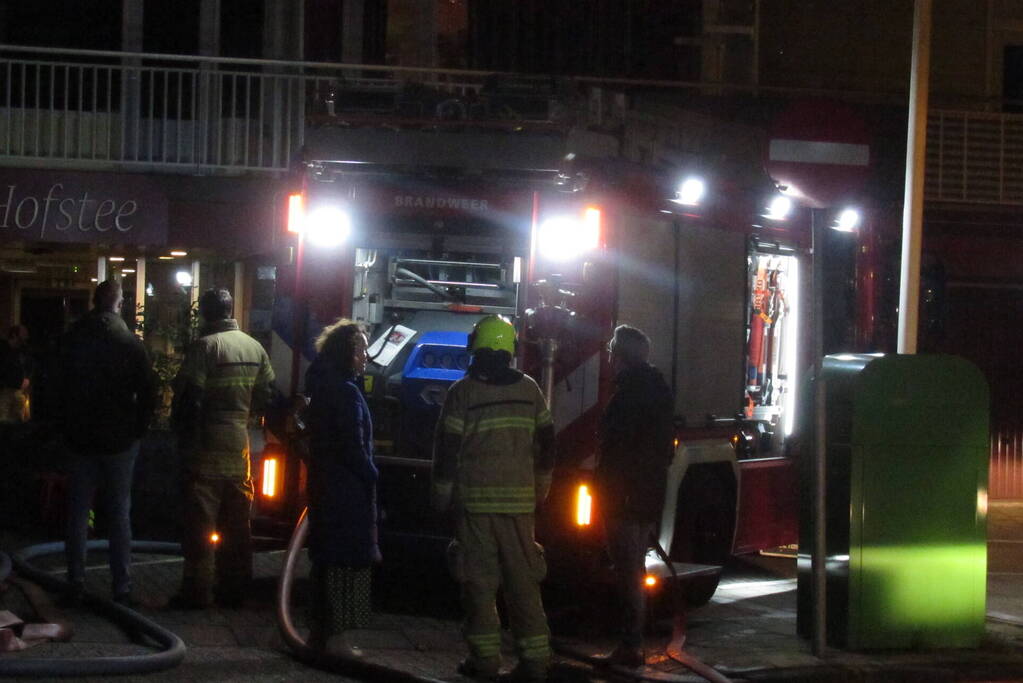 Flatbrand snel onder controle