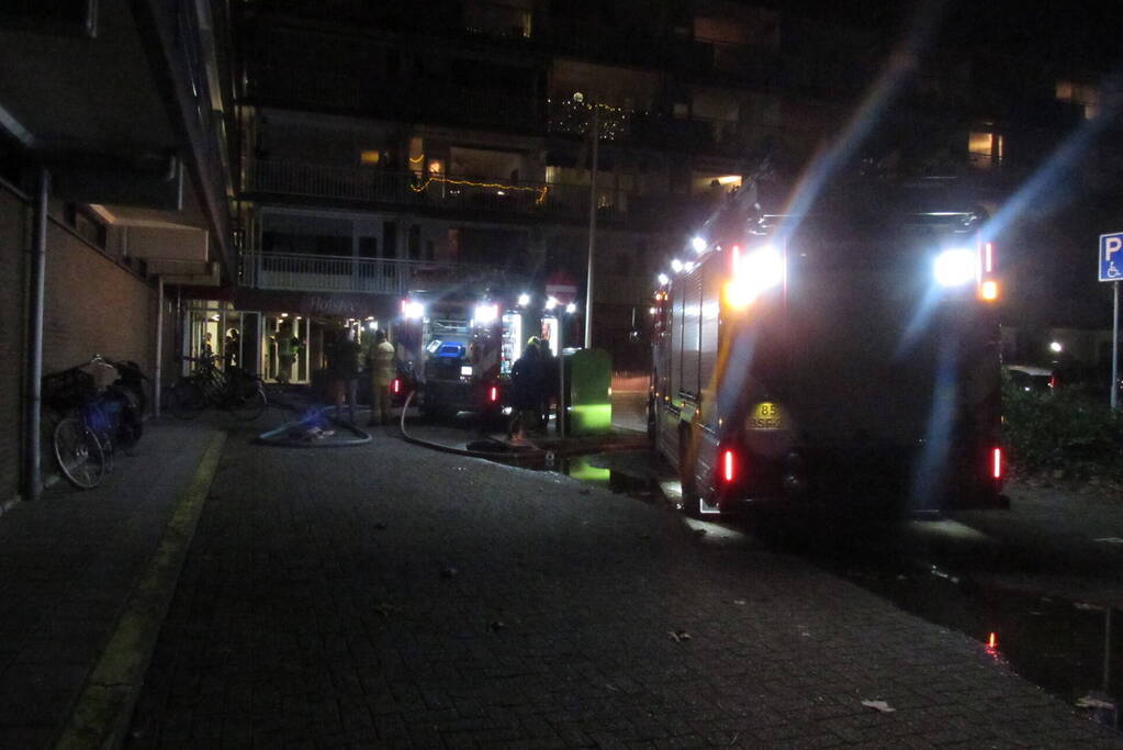 Flatbrand snel onder controle