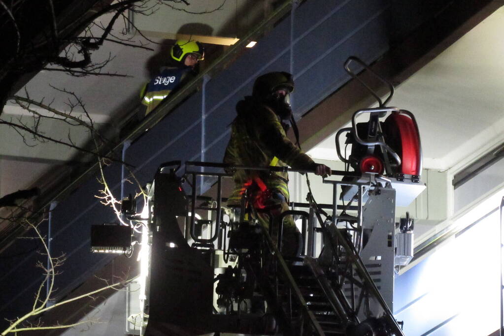 Flatbrand snel onder controle