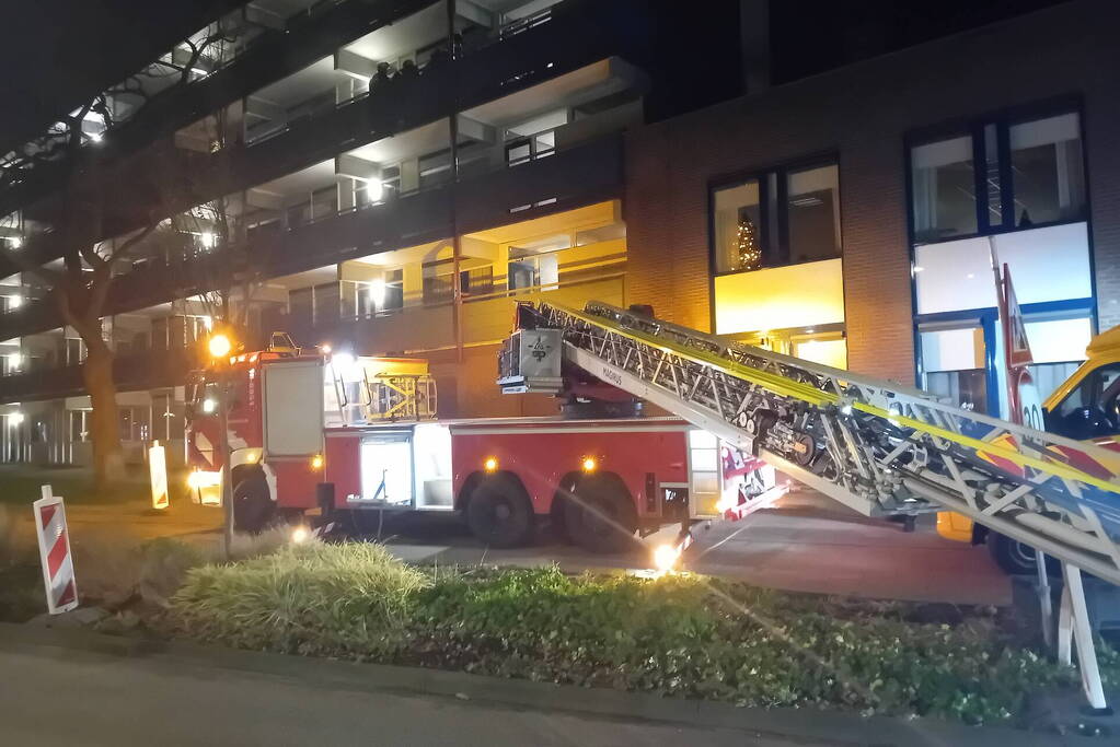 Flatbrand snel onder controle