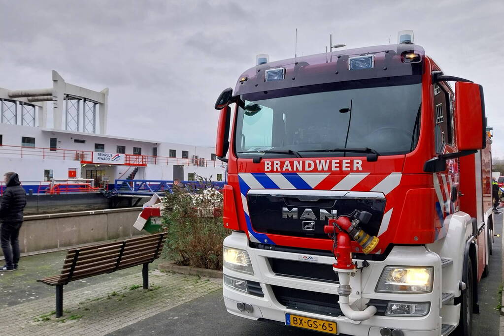 Brand aan boord van bunkerschip