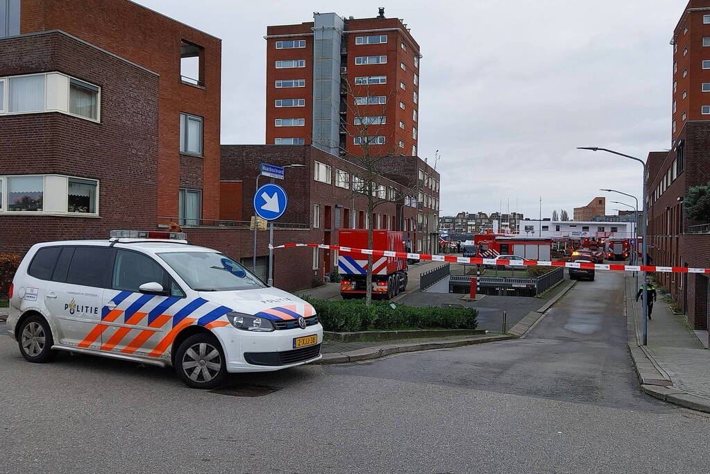 Brand aan boord van bunkerschip