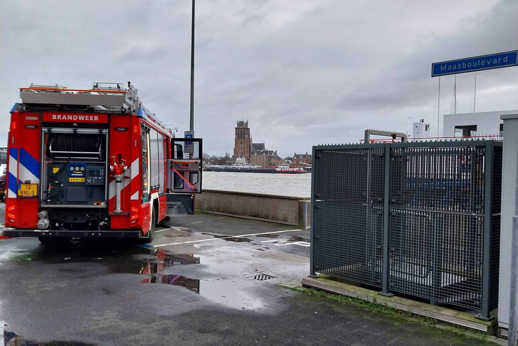 Brand aan boord van bunkerschip