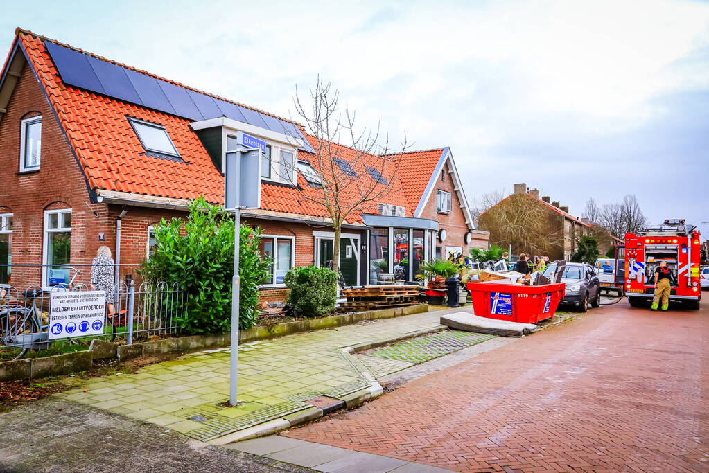 Brand in woning snel geblust