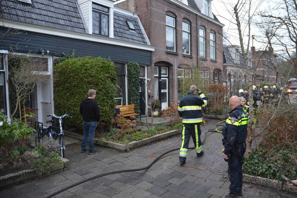 Magnetron vat vlam in woning