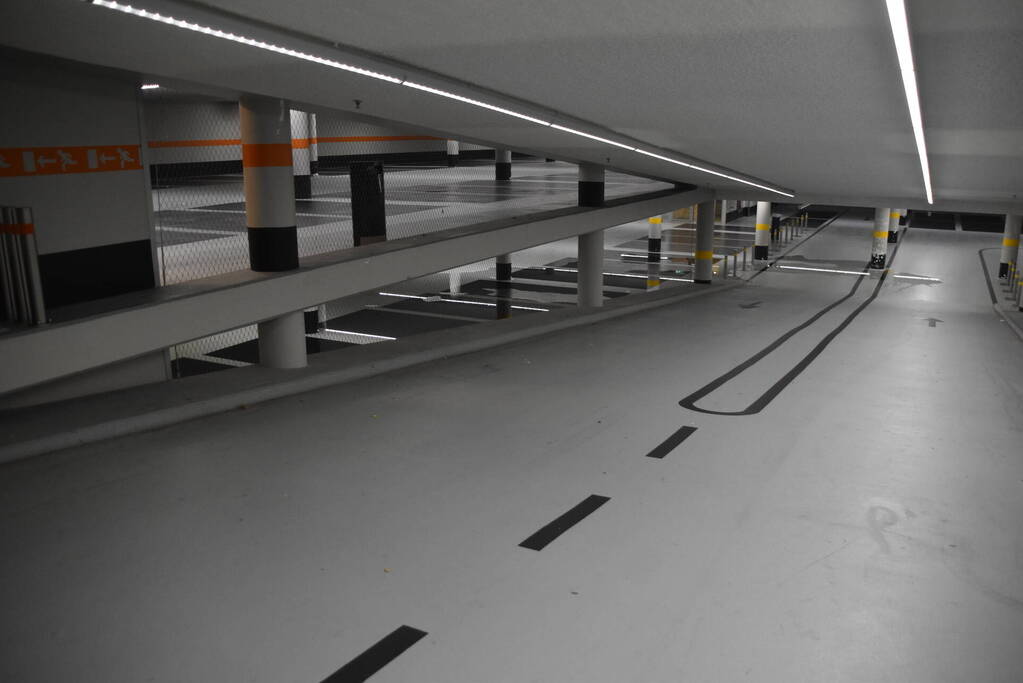 Wateroverlast in parkeergarage door baldadigheid