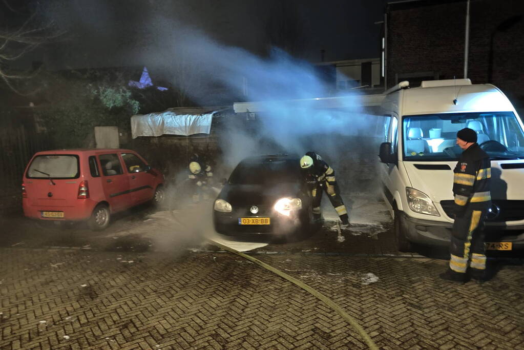 Auto uitgebrand op parkeerplaats