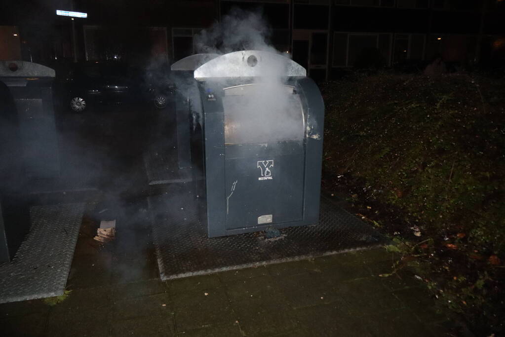 Rookontwikkeling bij brand in container