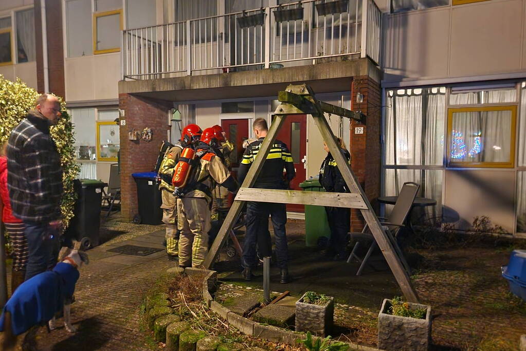 Magnetron vat vlam in woning