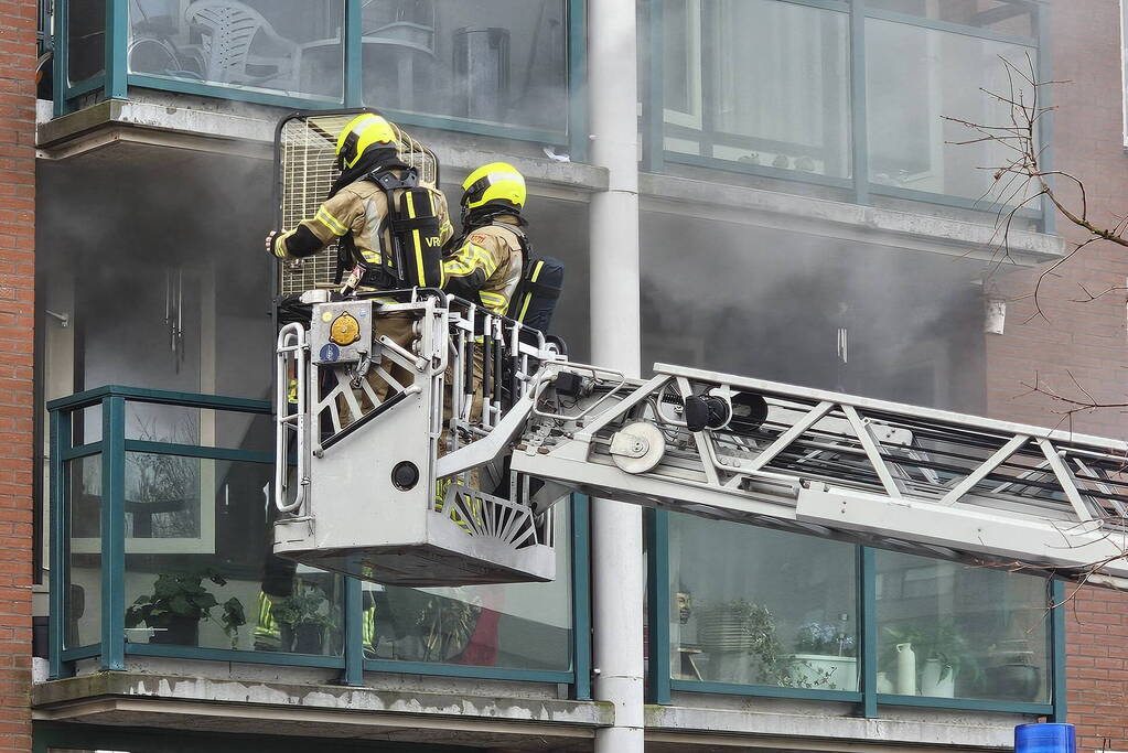 Felle brand in flatwoning