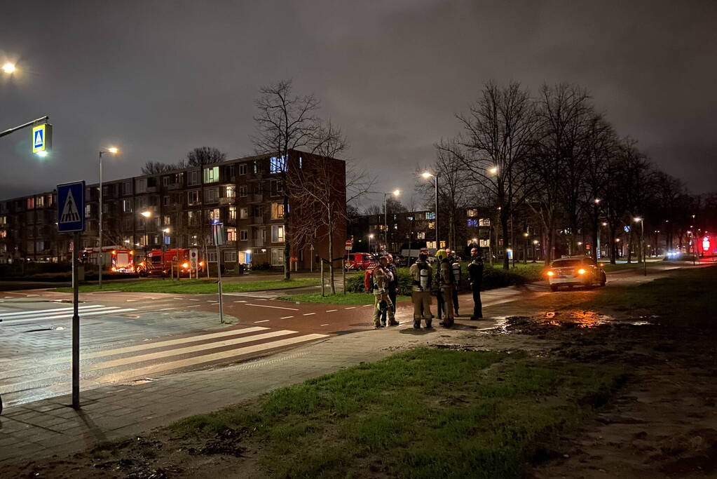 Brandweer ingezet voor gaslekkage