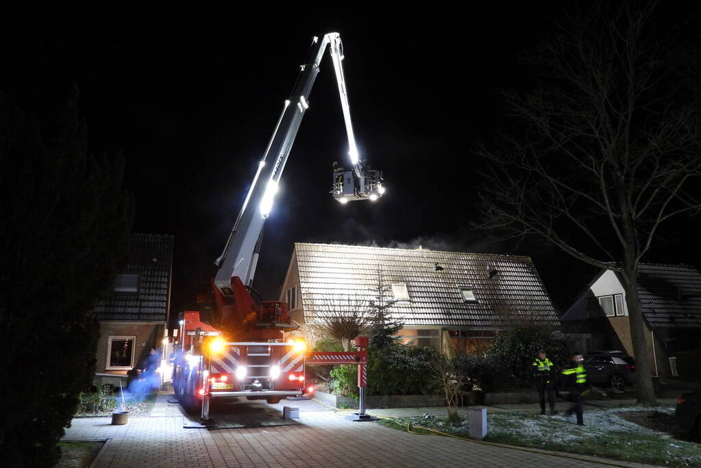 Flinke rookontwikkeling bij schoorsteenbrand