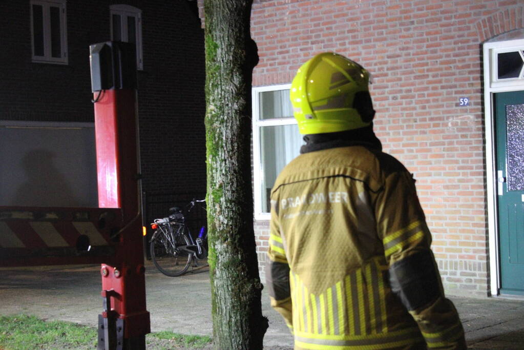 Brandweer ingezet voor een brand in schoorsteen