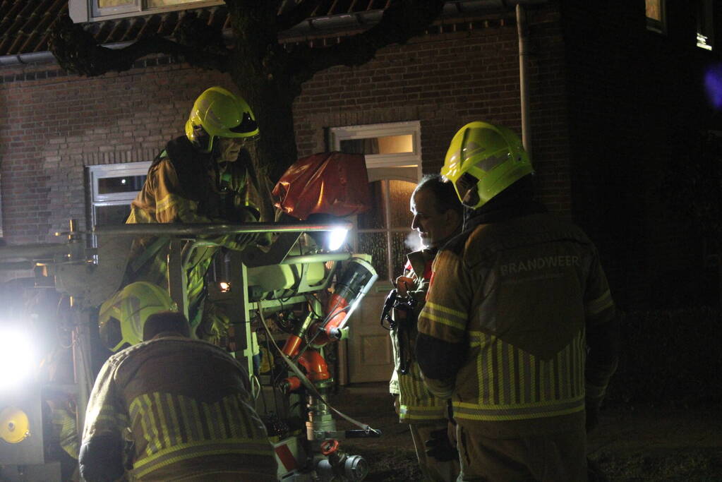 Brandweer ingezet voor een brand in schoorsteen