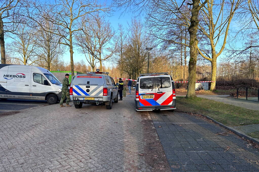 Explosief aangetroffen tijdens graafwerkzaamheden