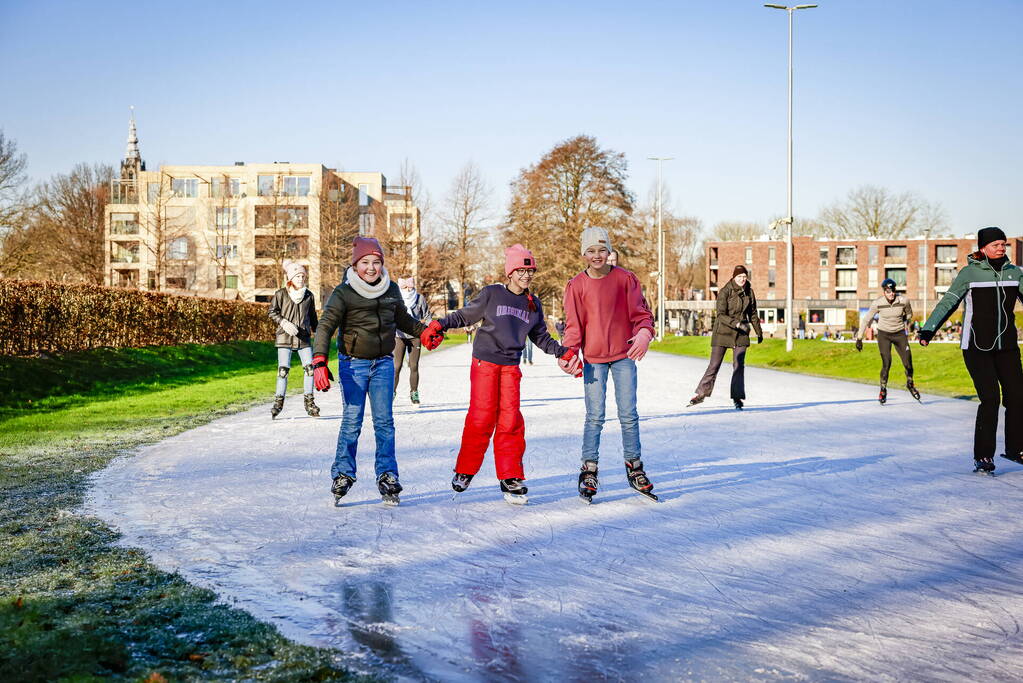 Volop schaatsplezier op natuurijsbaan van Amersfoortse IJsvereniging
