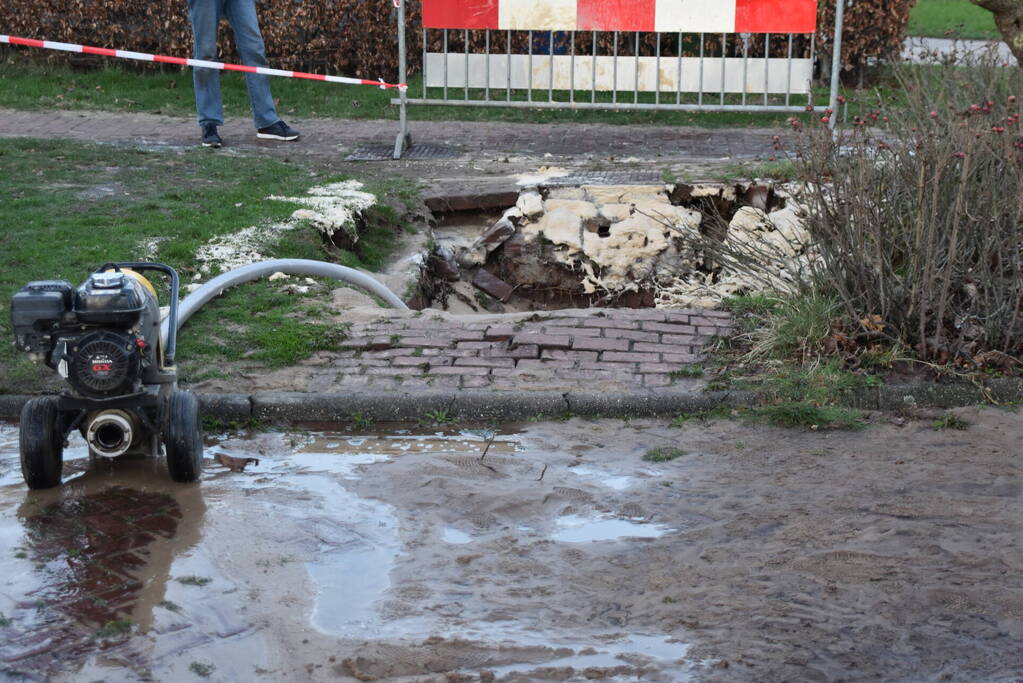 70 Woningen zonder water door leidingbreuk