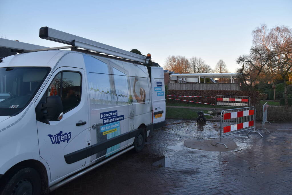 70 Woningen zonder water door leidingbreuk
