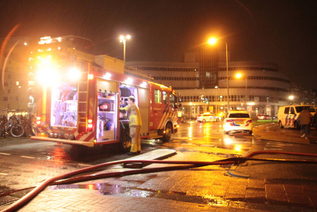 Hevige rookontwikkeling bij grote brand