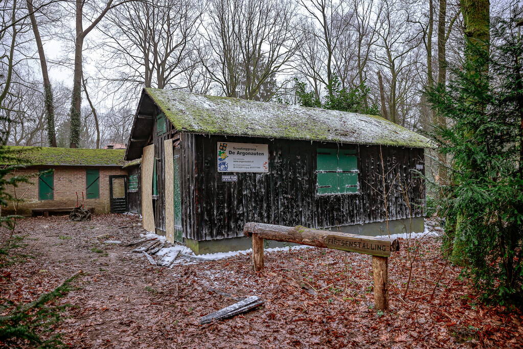 Forse schade aan scouting gebouw na brand