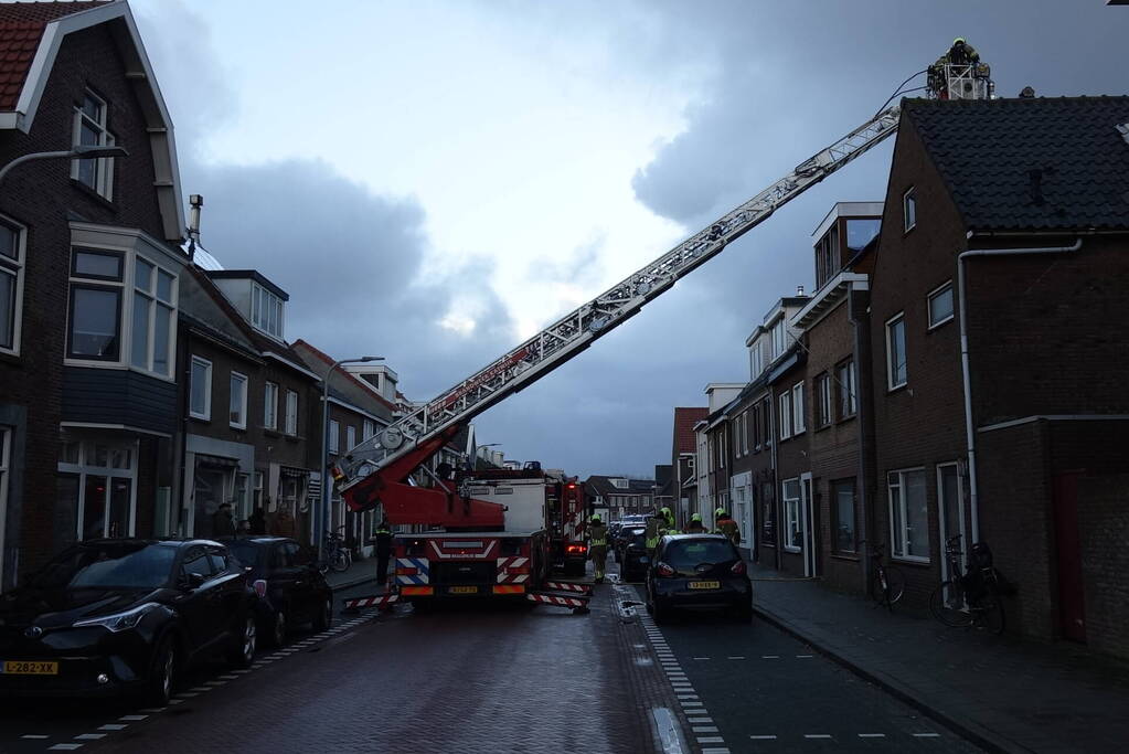 Brandweer ingezet voor schoorsteenbrand