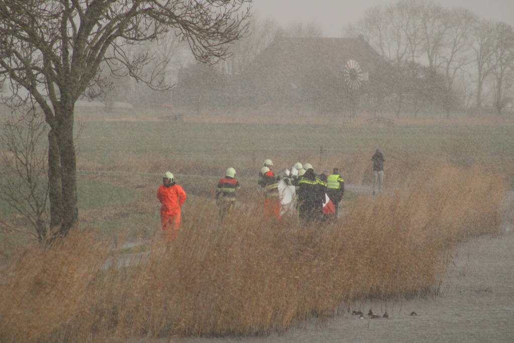 Overleden persoon aangetroffen in water