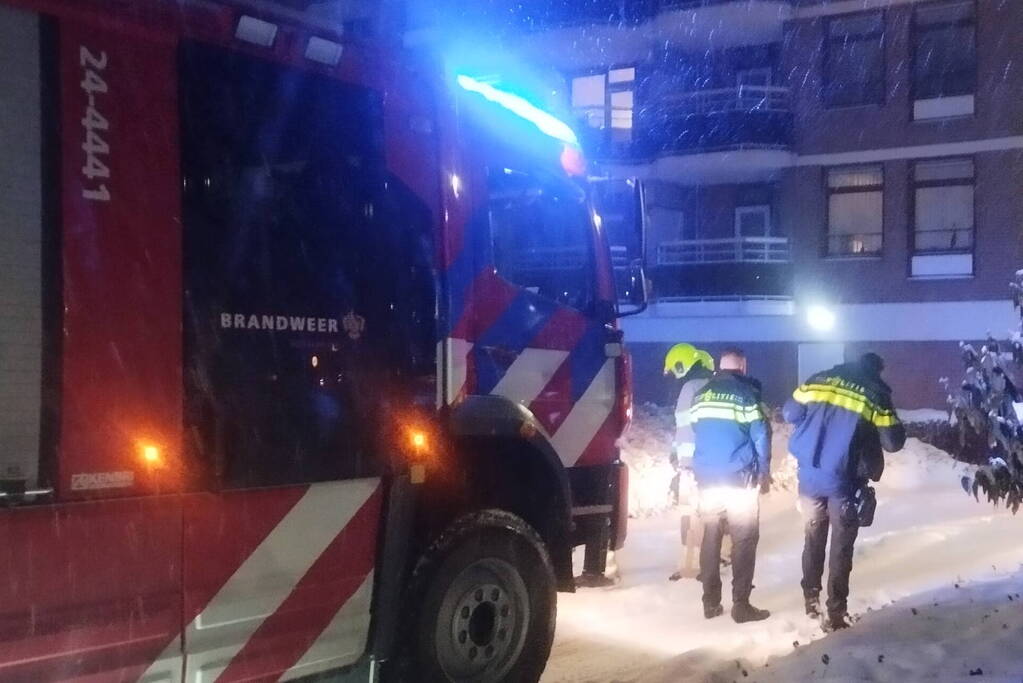 Brand appartementencomplex snel onder controle