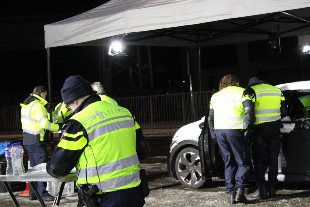 Veel voertuigen gecontroleerd bij grote verkeerscontrole