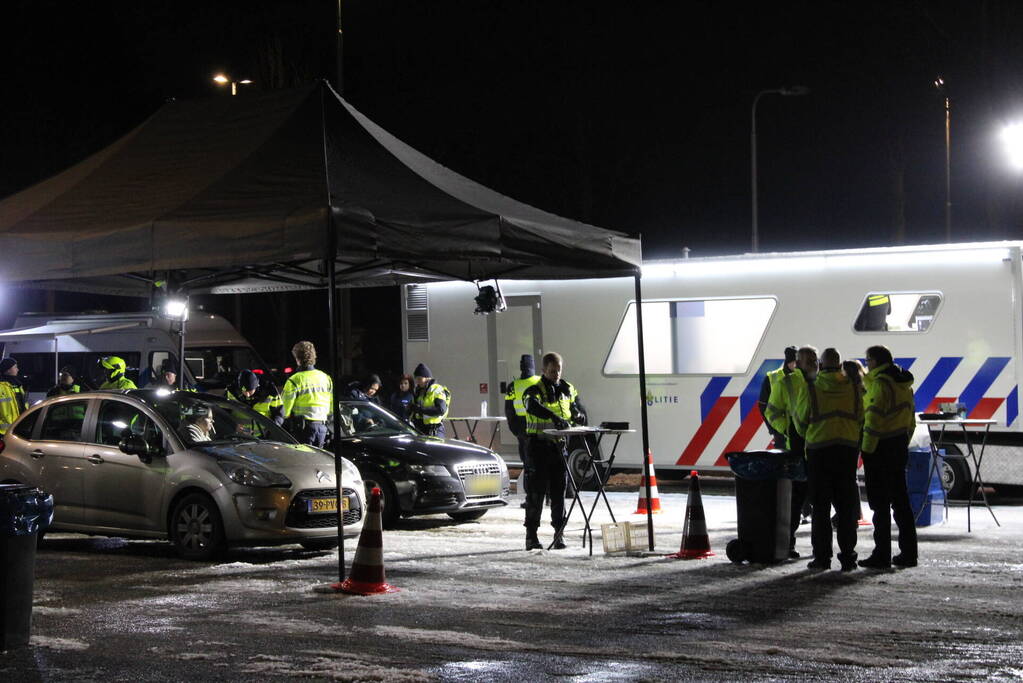 Veel voertuigen gecontroleerd bij grote verkeerscontrole