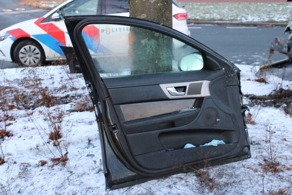 Gewonden bij ongeval op rotonde