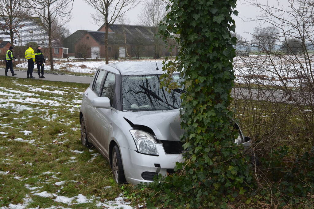 Zwaargewonde bij eenzijdig ongeval