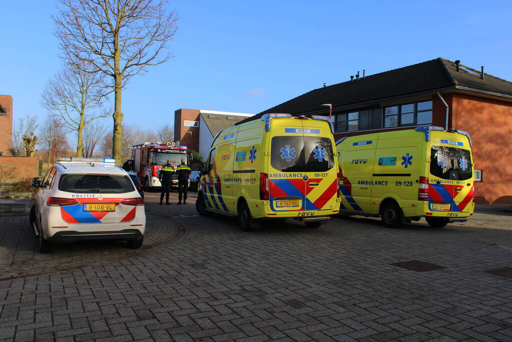 Persoon gewond bij woningbrand