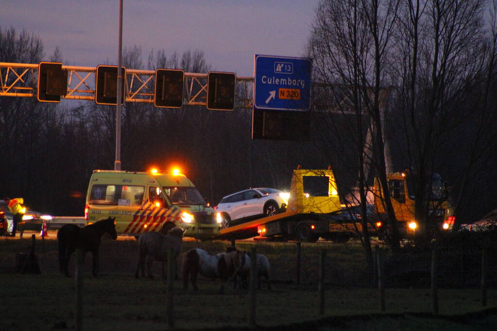 Flinke vertraging door ongeval op snelweg