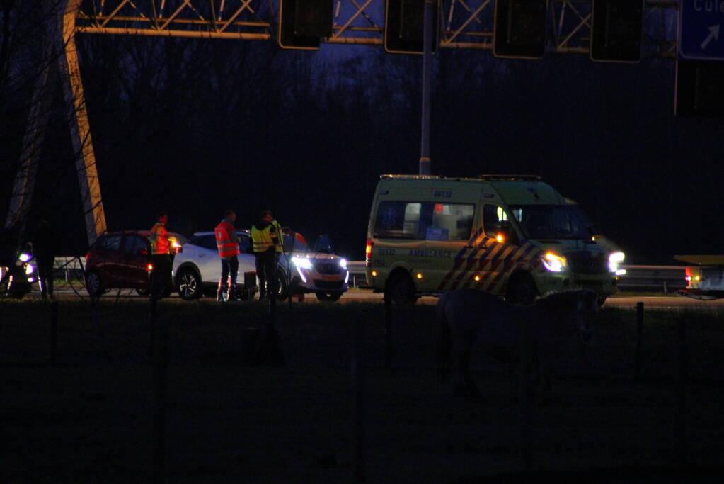 Flinke vertraging door ongeval op snelweg