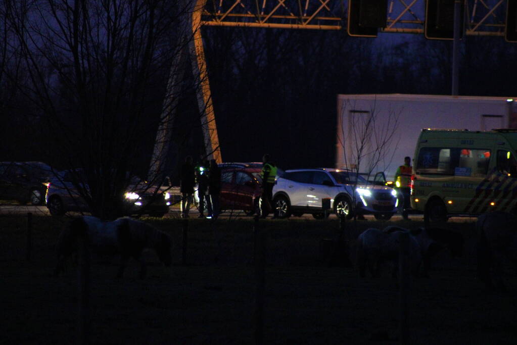 Flinke vertraging door ongeval op snelweg