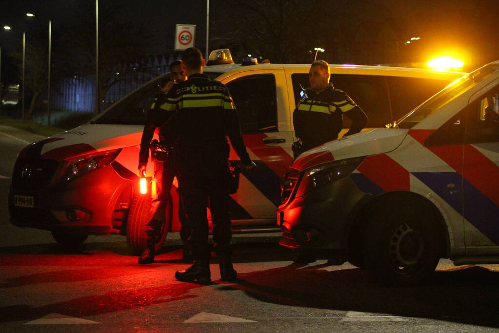 Grote gaslekkage door omver gereden gaskast