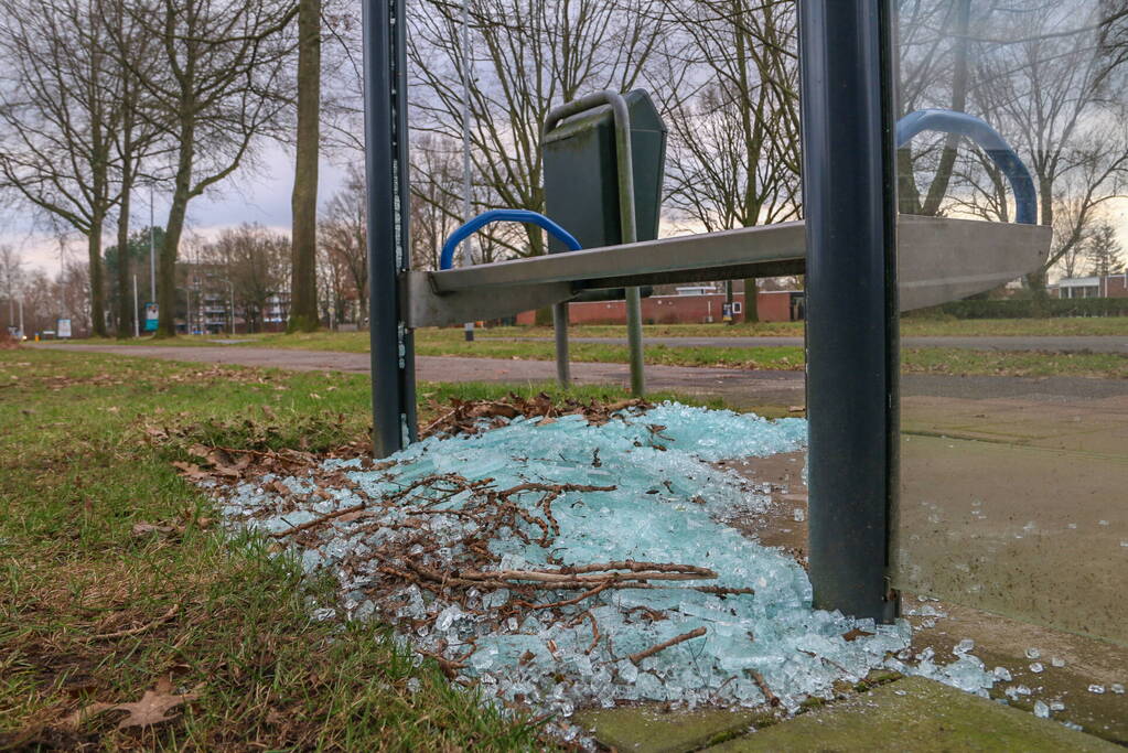 Wederom bushokje vernield in Emmerhout