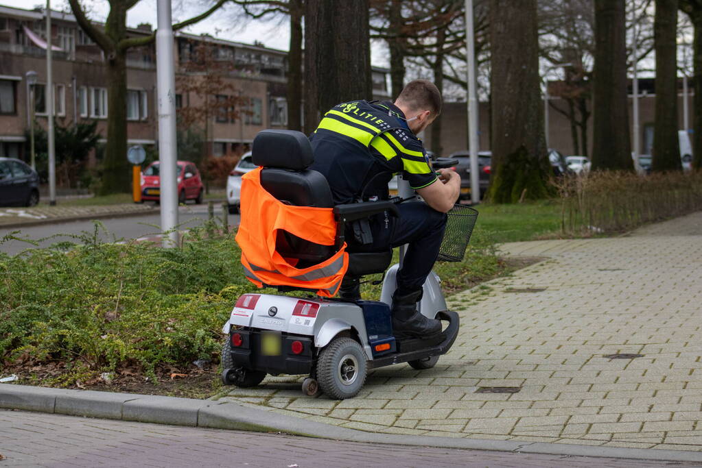 Botsing tussen scootmobiel en auto