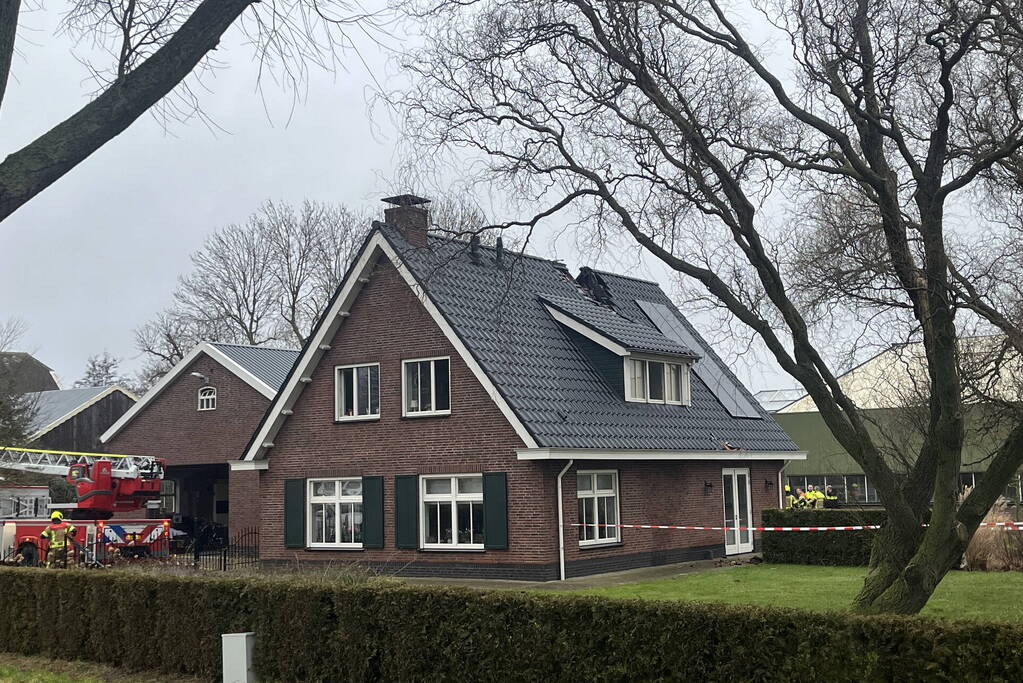Veel schade bij brand in vrijstaande woning