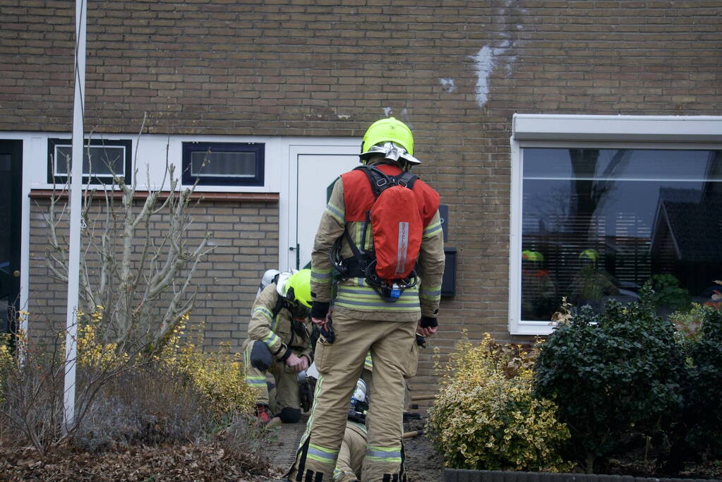 Bewoners zorgen voor flinke gaslek tijdens graven in tuin